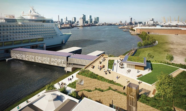 Planned Enderby Wharf cruiseliner terminal