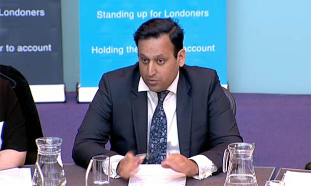 Ghaffar Hussain addresses members of the Police and Crime Commitee